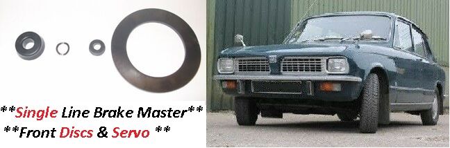 BRAKE MASTER CYLINDER REPAIR SEALS KIT (Triumph Toledo) (**Single Line Brakes**) (**Front Discs**) (**With Servo**) (**From Dec 72- 76**)